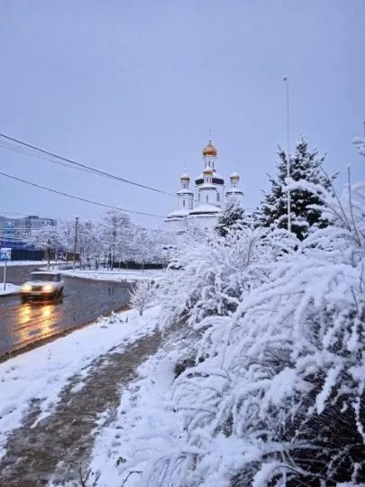 Маріуполь сніг