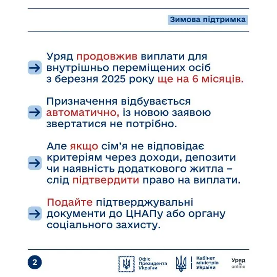 виплати ВПО