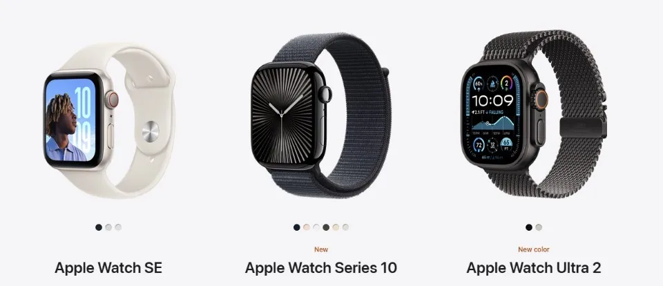 Apple Watch Series, SE, Ultra 2