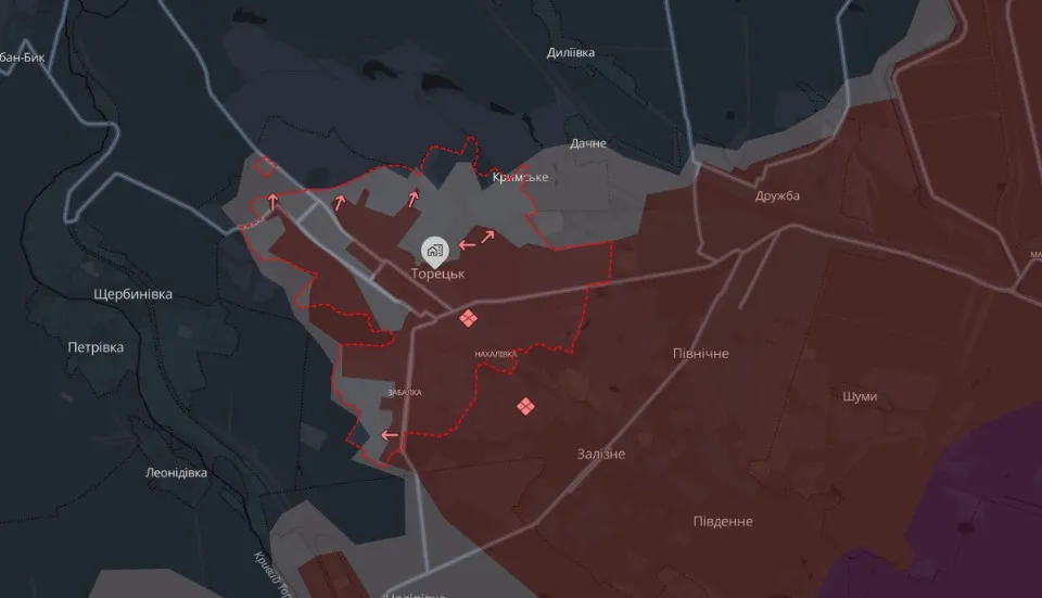 Торецьк, станом на 25.01.2025: