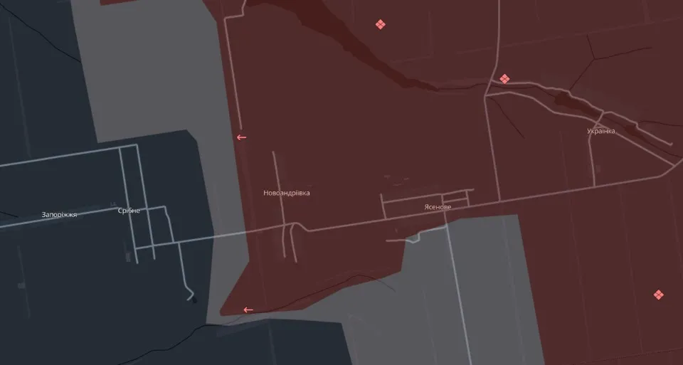 Донеччина, карта бойових дій станом на 30.01.2025