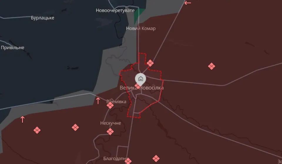 мапа Deep State Велика Новосілка