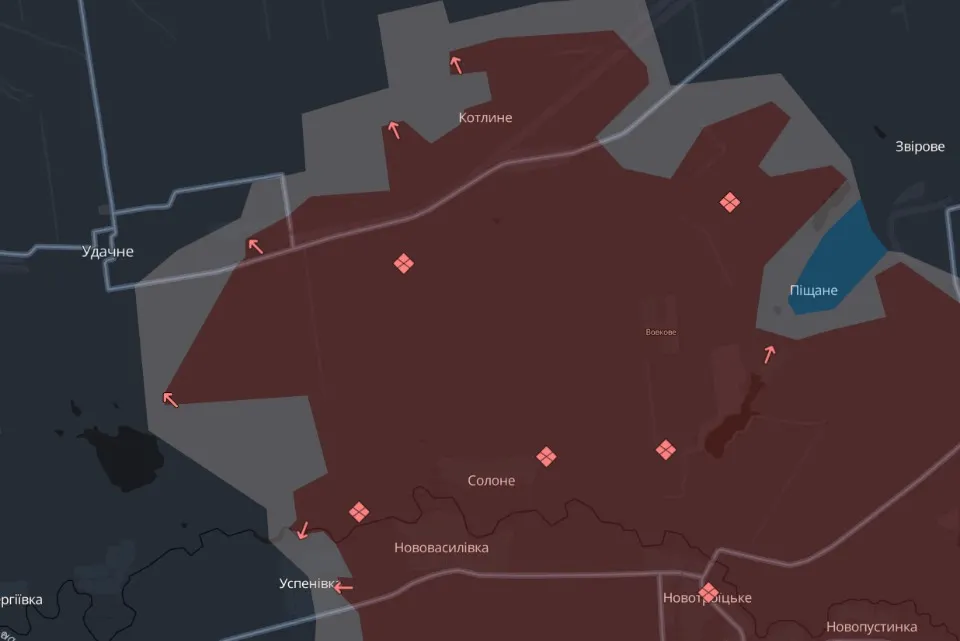 мапа Deep State Донеччина