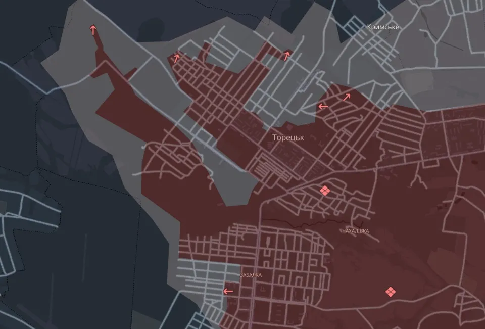 мапа Deep State Донеччина