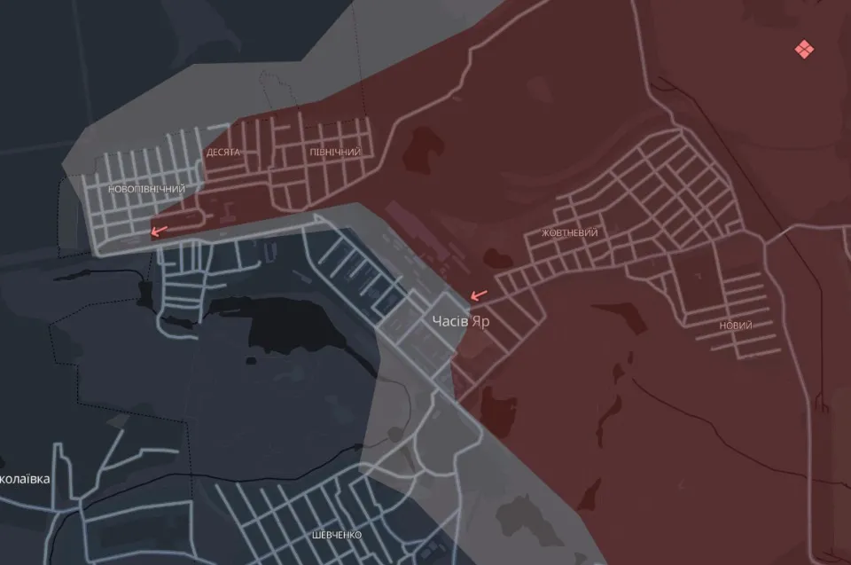 мапа Deep State Донеччина