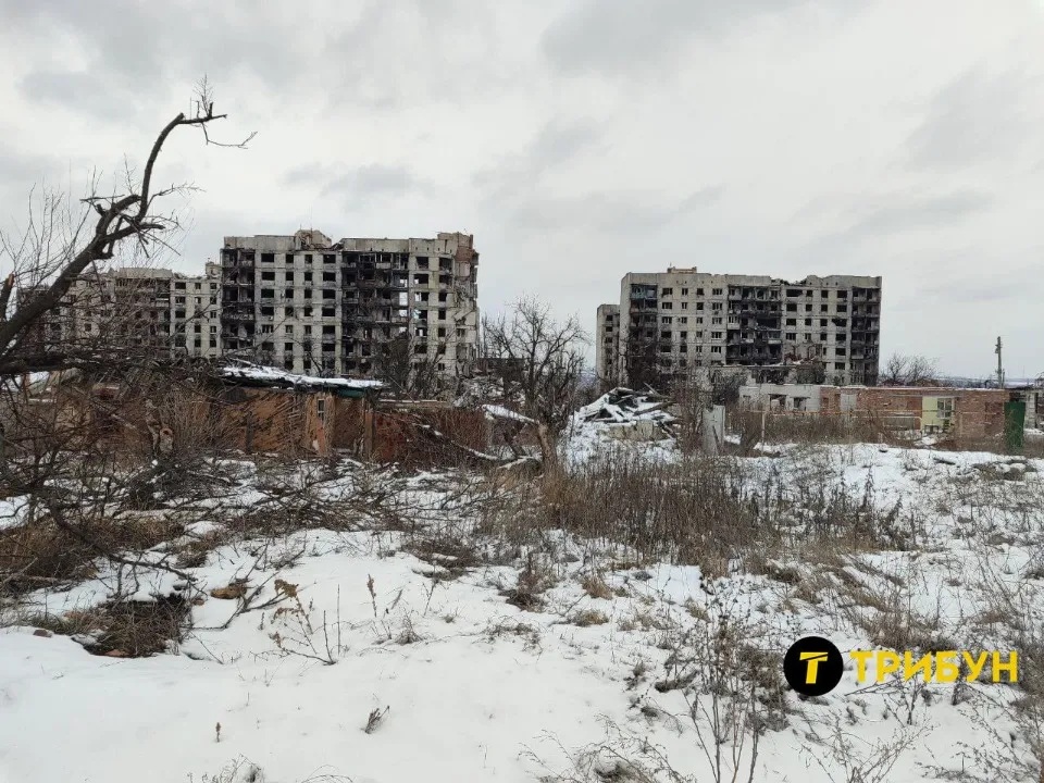 Окупований Бахмут на Донеччині, фото