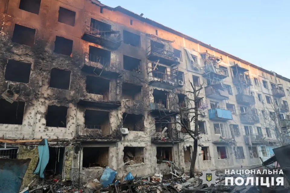 наслідки удару по Добропіллю на Донеччині