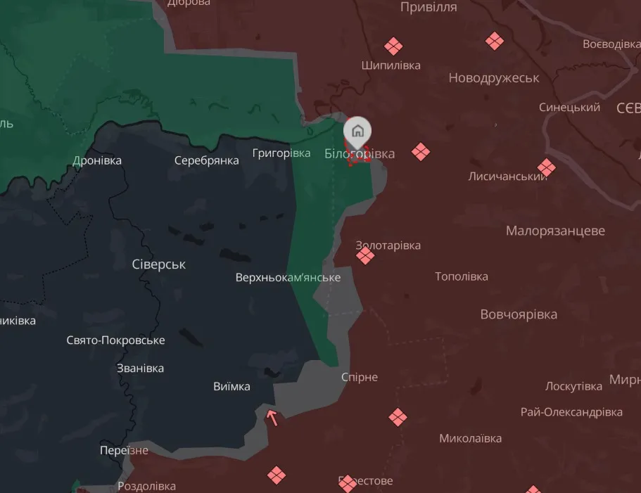 мапа Deep State Донеччина