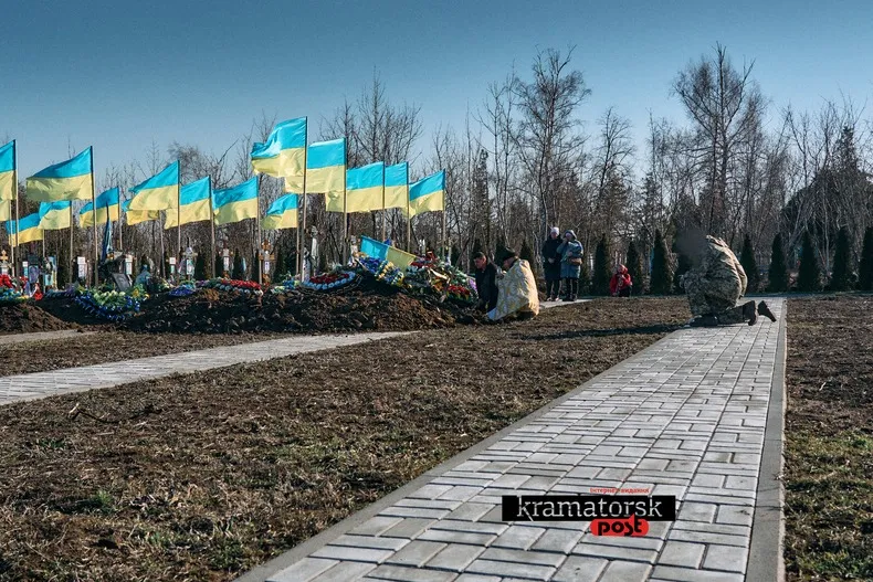 поховання зазисника з Краматорська Дмитра Орлова на Алеї Слави