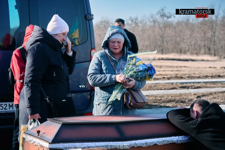 поховання зазисника з Краматорська Дмитра Орлова на Алеї Слави