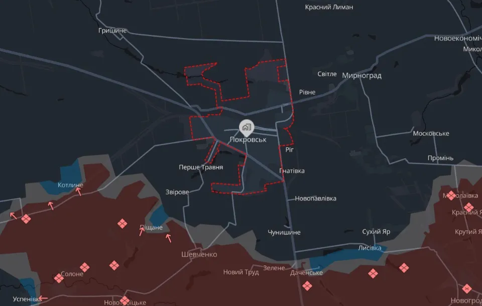 мапа Deep State Покровськ