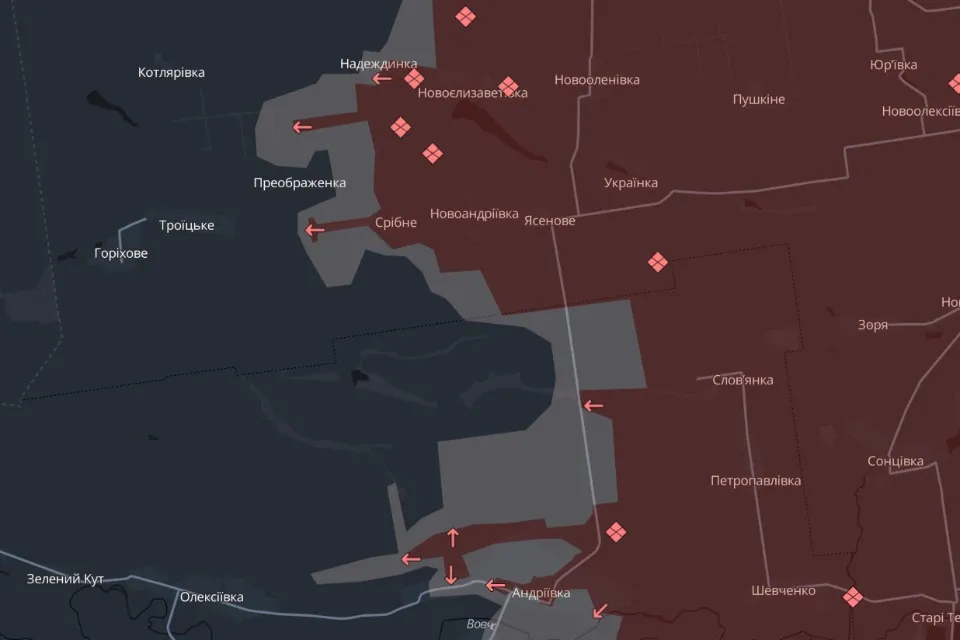 мапа Deep State Донеччина