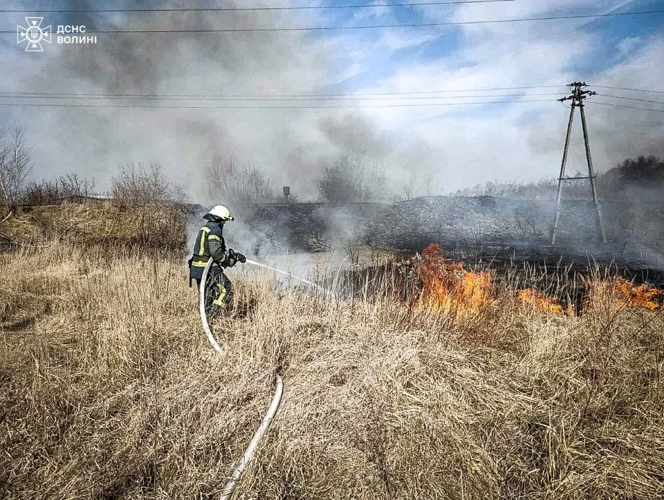 пожежа на Волині дим вогонь рятувальники дснс