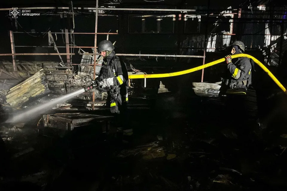 обстріл Київщини пожежа ДСНС
